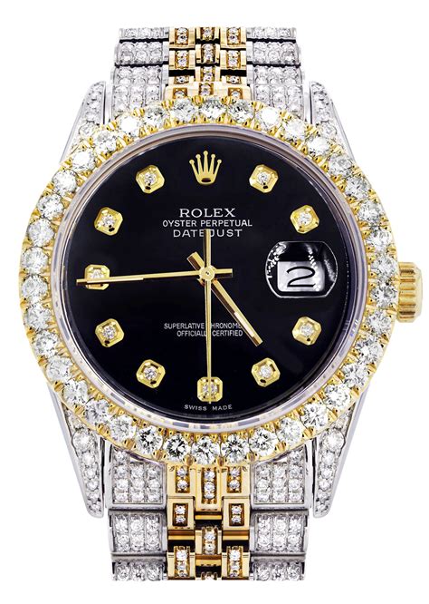 brandneue iced out rolex|iced out rolex 36mm.